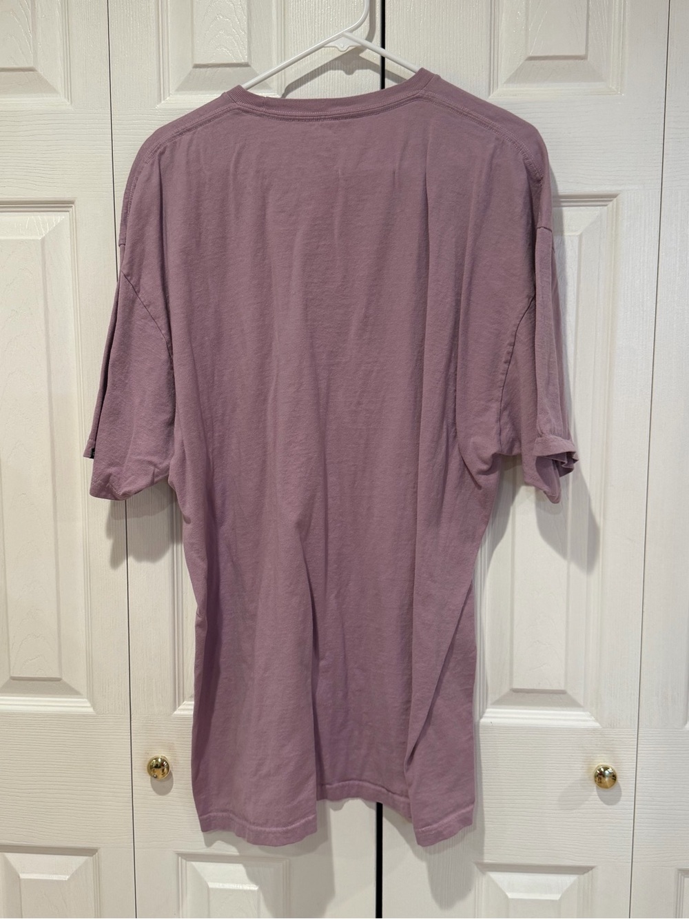 Vans Men's Short-Sleeve Logo Tee in Mauve with Black Print - Picture 4 of 4